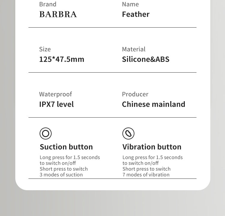 Barbra Feather Vibrator