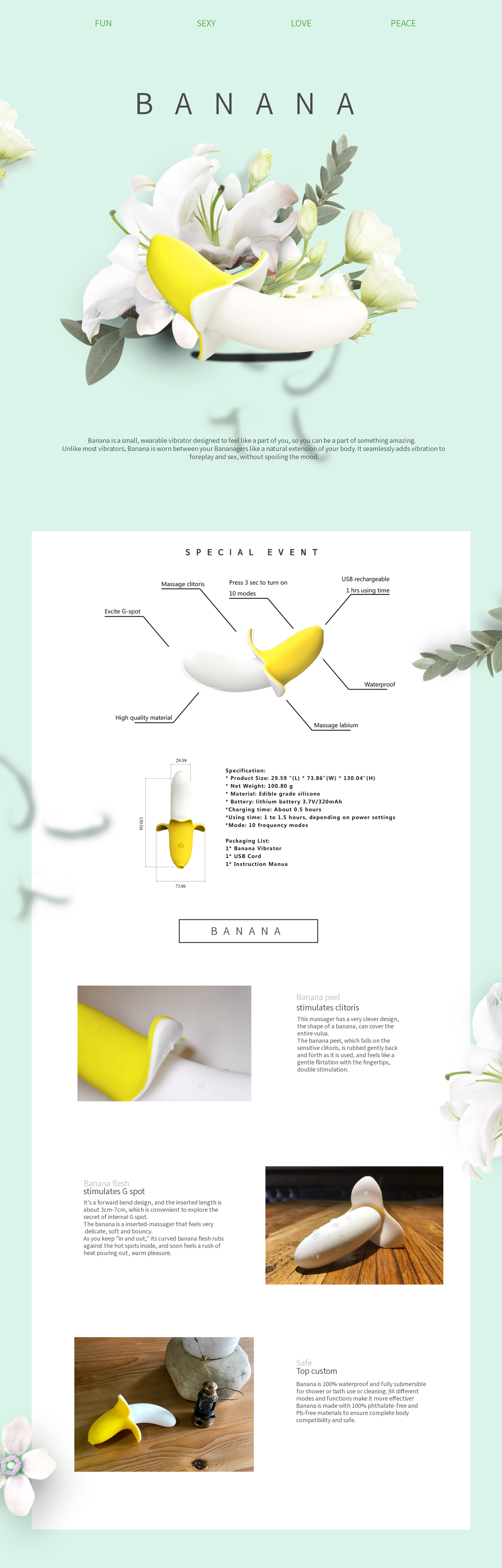 Mini Banana Vibrator